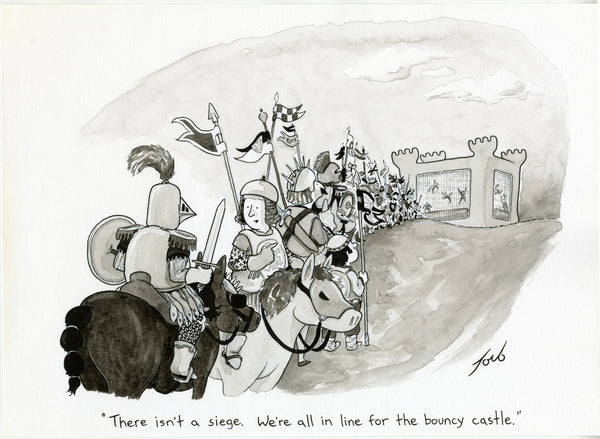 We're All In Line For The Bouncy Castle