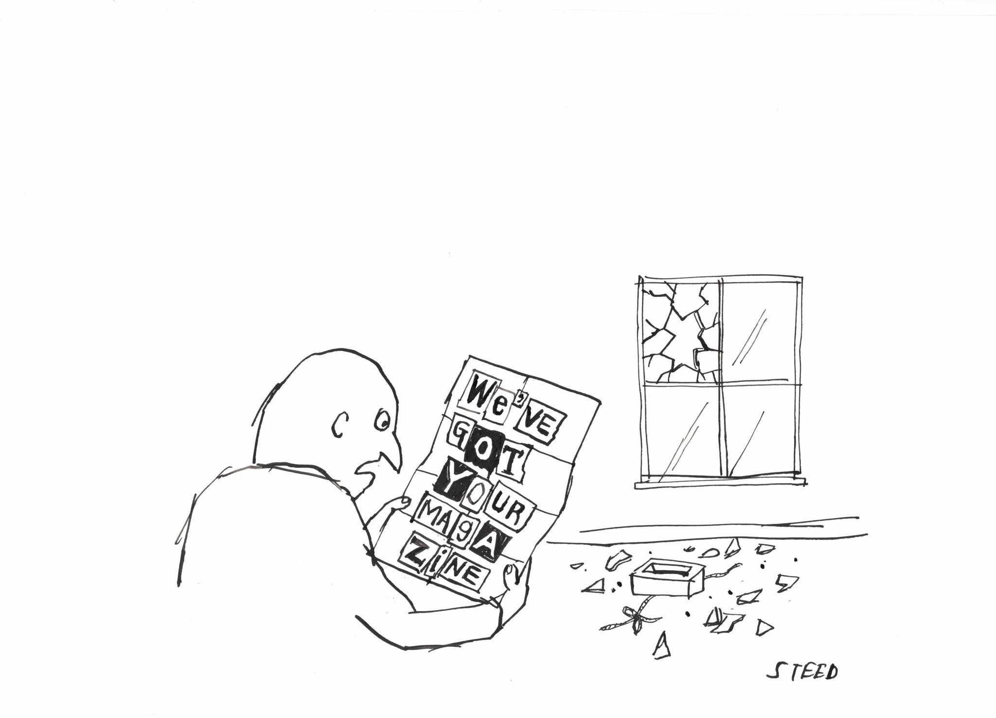 Pay Ransom Cartoon Ransom Note | Original And Unique New Yorker Magazine Cartoon Art ...