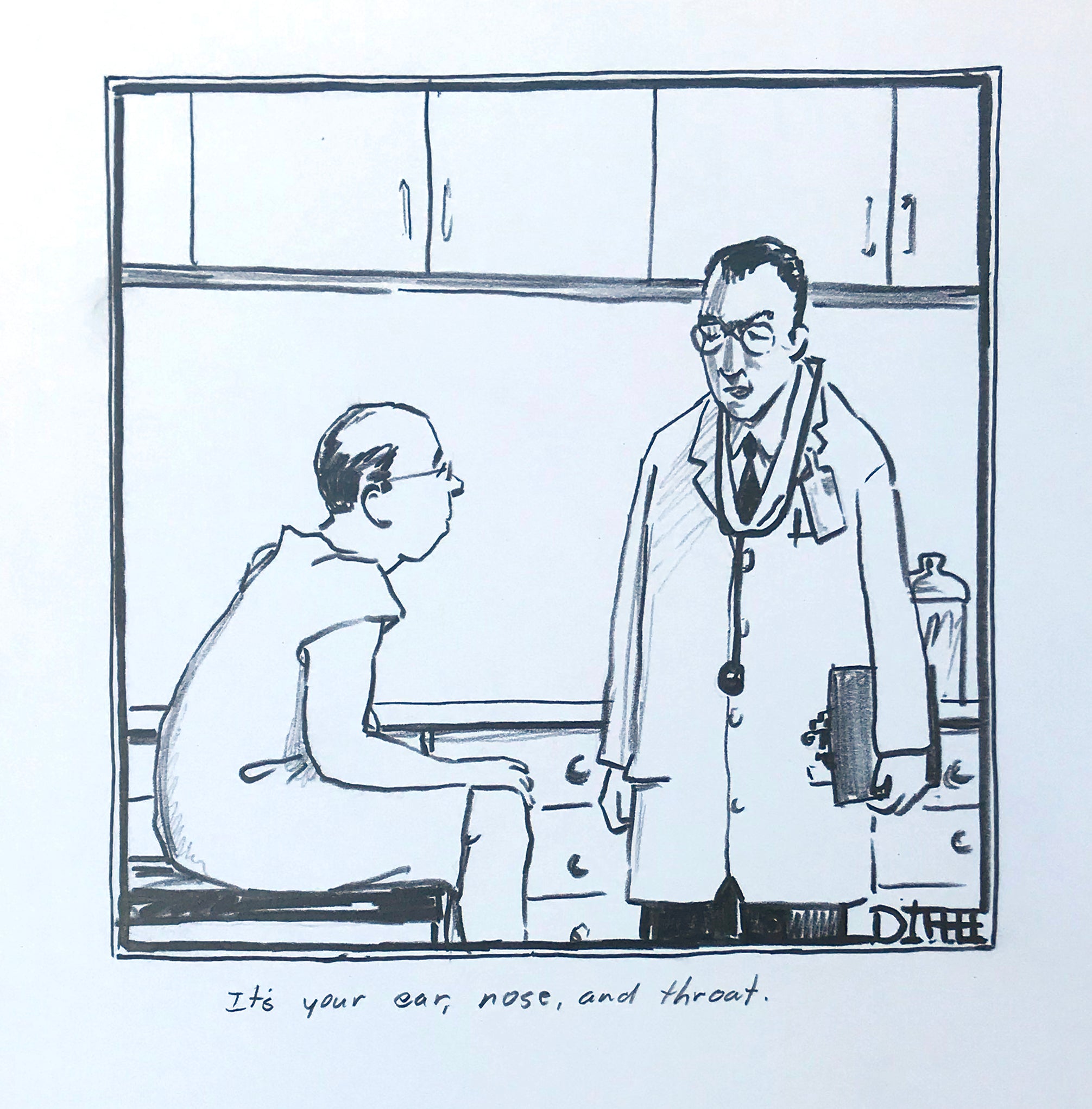 Cartoons Diffee Ear, Nose and Throat | Original And Unique New Yorker Magazine Cartoon ...