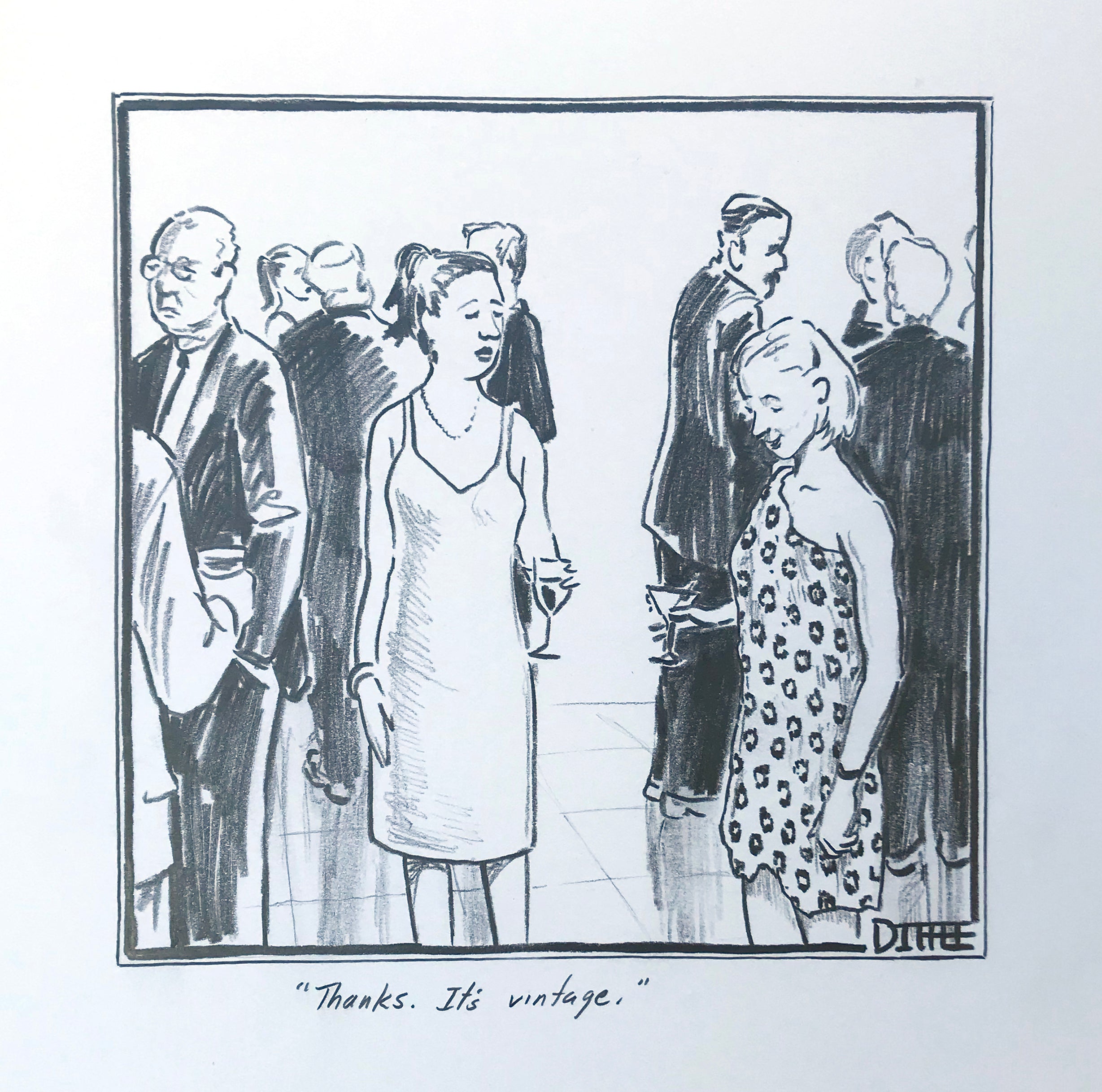 Diffee Cartoons It's Vintage | Original And Unique New Yorker Magazine Cartoon Art ...