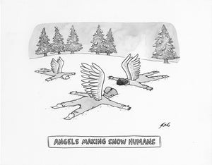 Angels Making Snow Humans