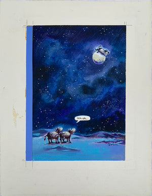 Cow Stuck on Moon